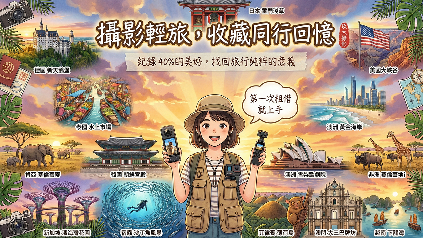 第一次租相機就上手！新手租借全攻略 - 玖大攝影提供新北門市教學與全台宅配租賃服務