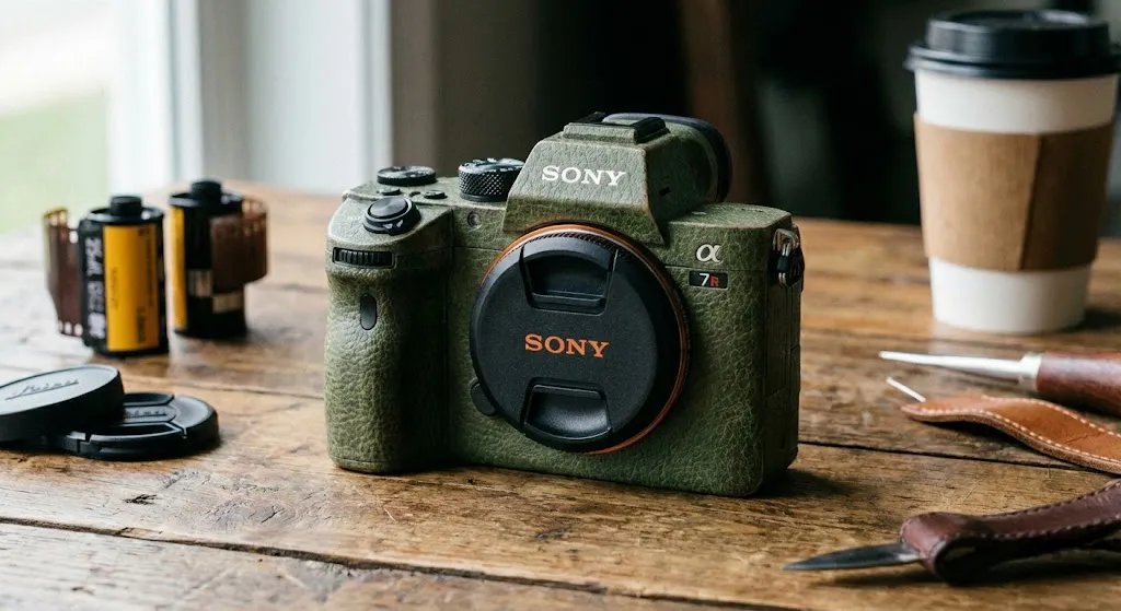 Sony A7IV 相機機身貼膜範例，展示 3M 貼膜防護與個性化外觀 - 玖大攝影