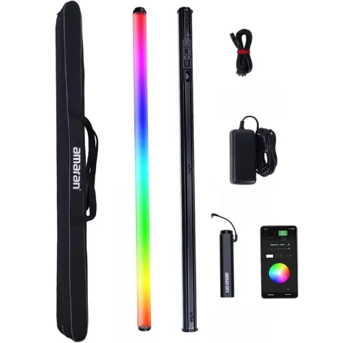 Amaran-PT4c-Pixel-Tube-Kit_Full-Accessories-With-Case_ninebig