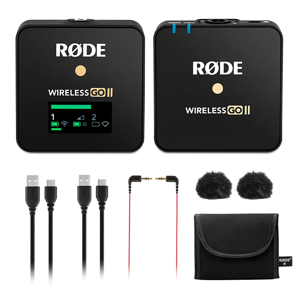 RODE-Wireless-GO-II-Single-Kit_Full-Accessories-Flat-Lay_ninebig
