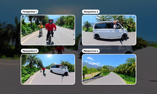 Insta360 X5 的先拍後取景功能，手機即可自由運鏡