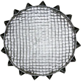 Aputure-Light-Dome-II_With-Honeycomb-Grid-Front-View_ninebig